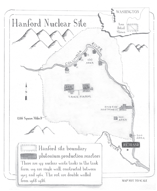 Illustrated map by Becky Grant WHY HANFORD A PROLOGUE If youre like any - photo 4