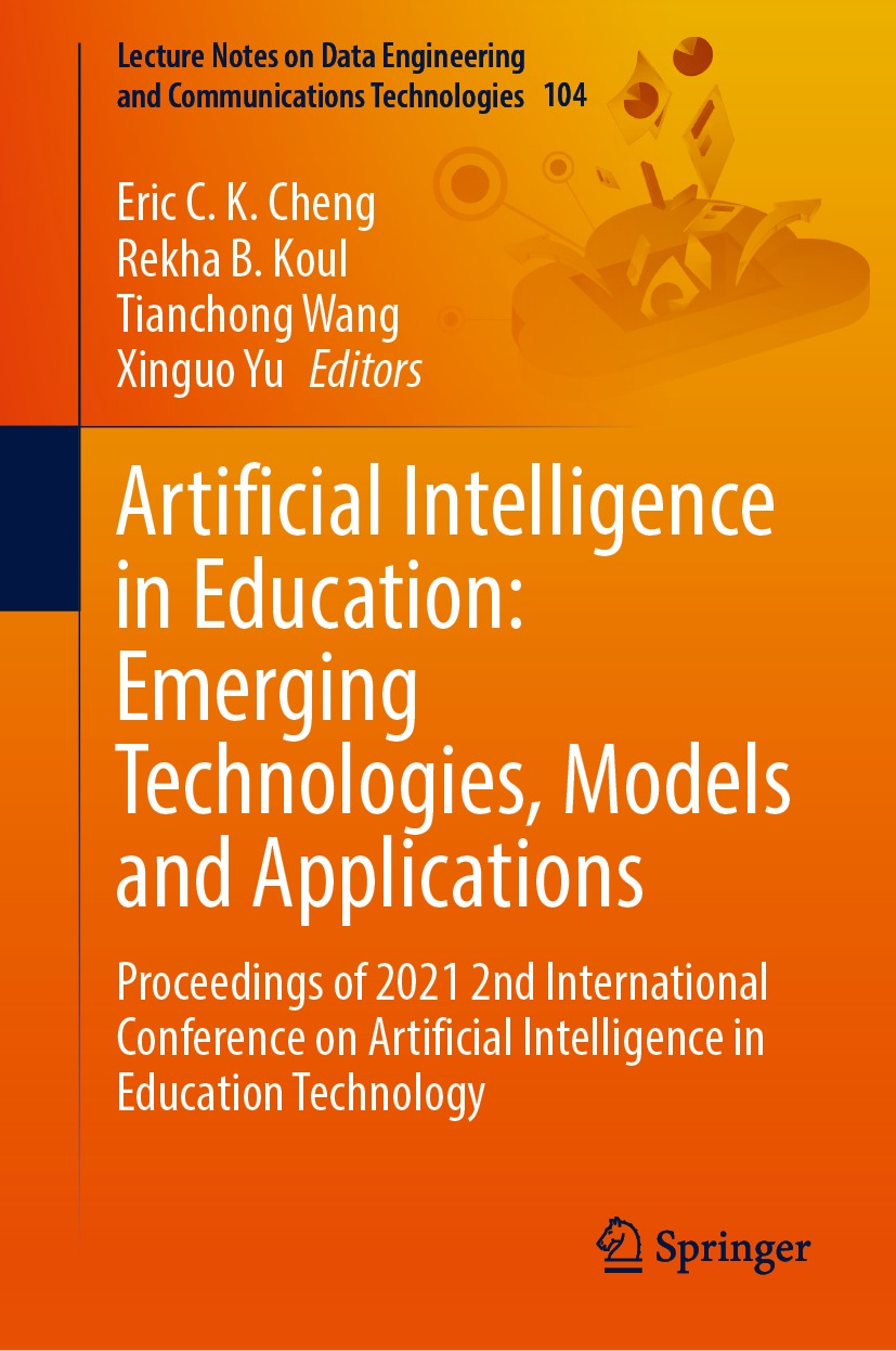 Book cover of Artificial Intelligence in Education Emerging Technologies - photo 1