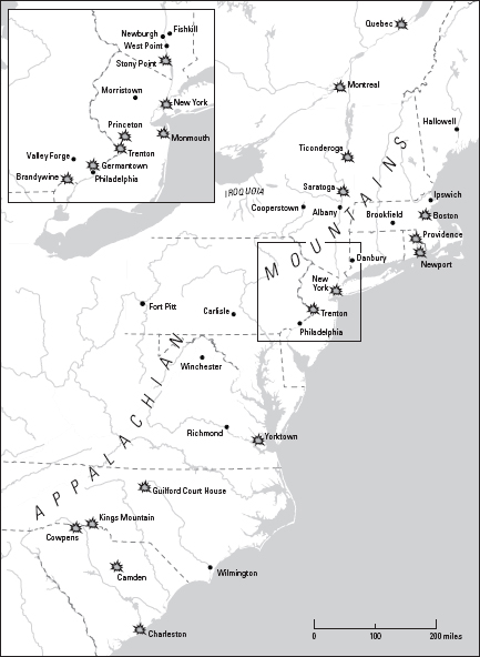 Towns and battles in Revolutionary America Introduction They sought out - photo 2