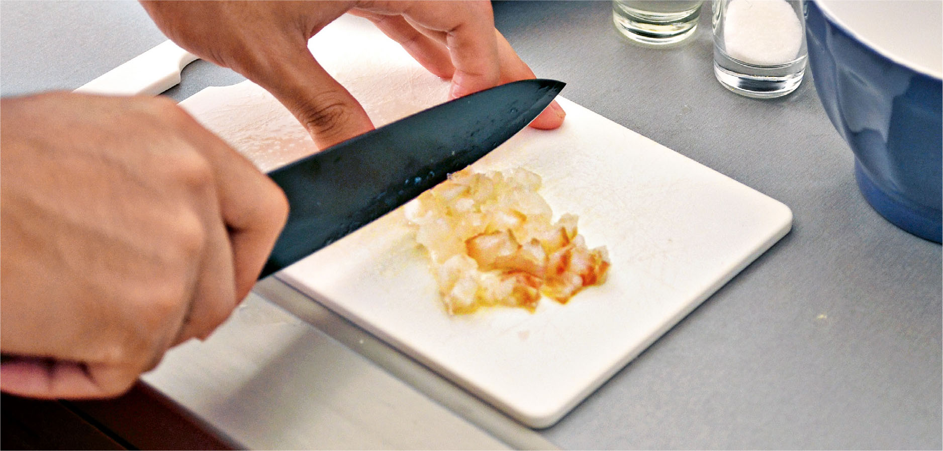 In a separate saucepan boil some water and drop in the snapper When the fish - photo 10