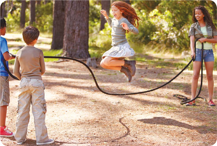 Skipping rope games are popular playground activities at schools in England - photo 5