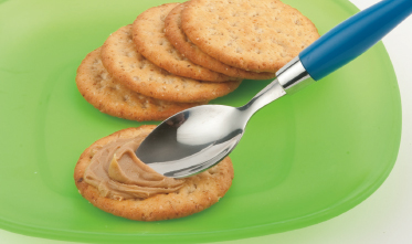 Spread peanut butter on each cracker using a spoon Using the chow mein - photo 24