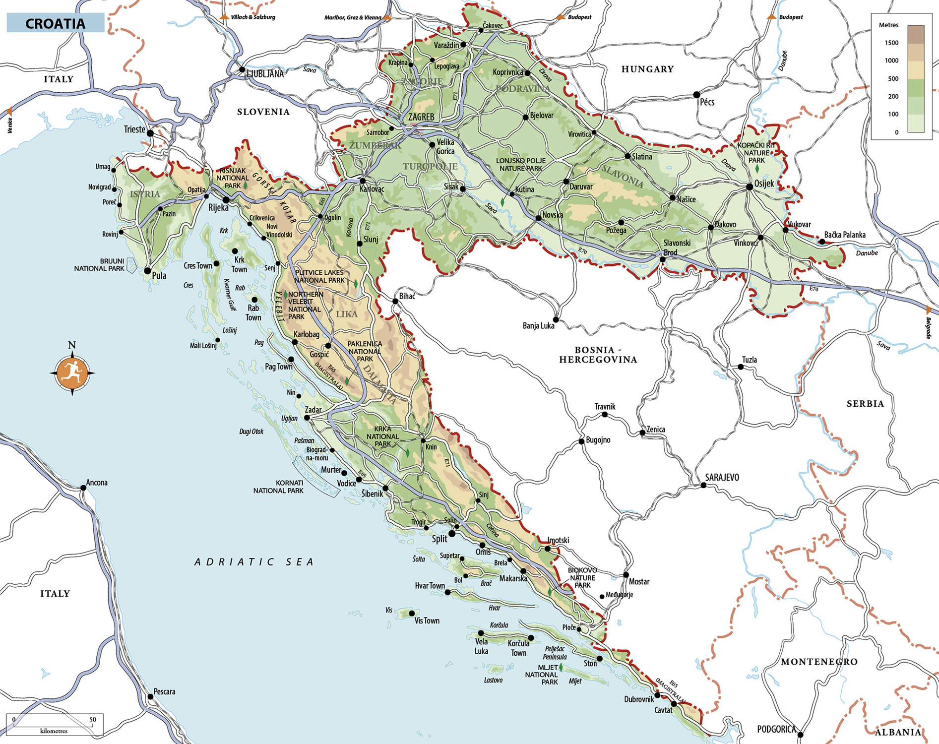 Fact file Croatia Hrvatska in Croatian is a crescent-shaped country of 41 - photo 4