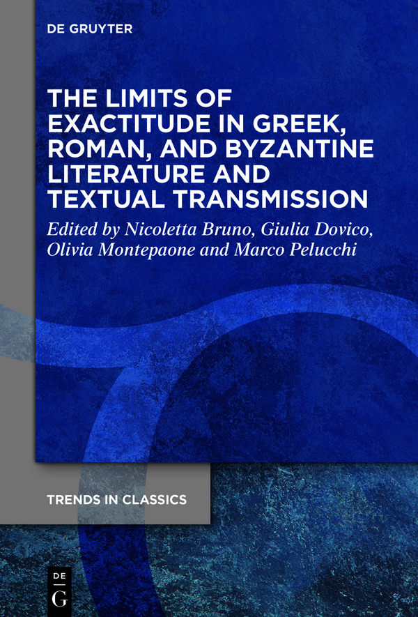 Trends in Classics - Supplementary Volumes Edited by Franco Montanari Antonios - photo 1