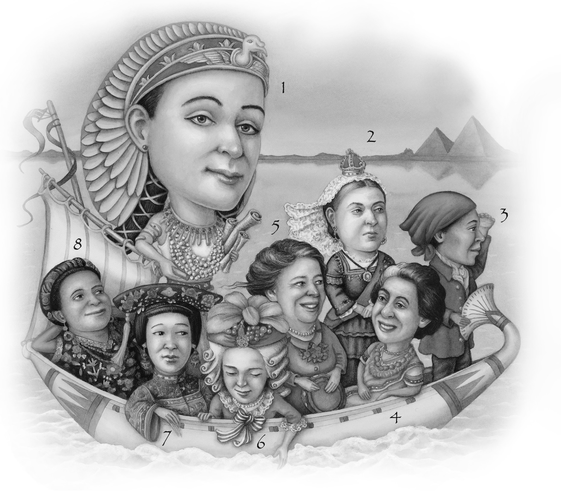 1 Cleopatra 2 Victoria 3 Harriet Tubman 4 Indira Gandh 5 Eleanor Roosevelt - photo 1