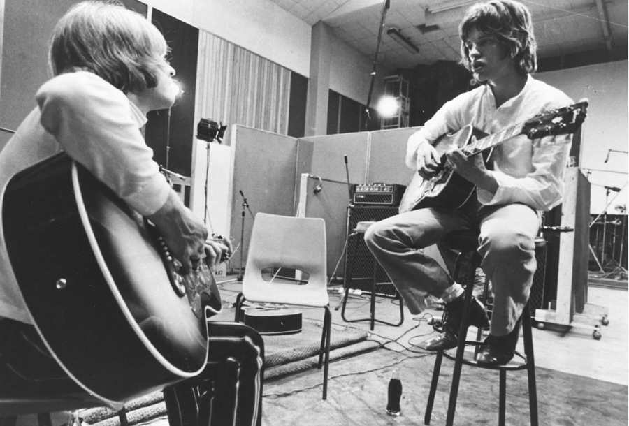 Brian Jones and Mick Jagger of the Rolling Stones 1968 The album is going to - photo 4