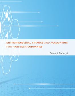 Frank J. Fabozzi - Entrepreneurial Finance and Accounting for High-Tech Companies