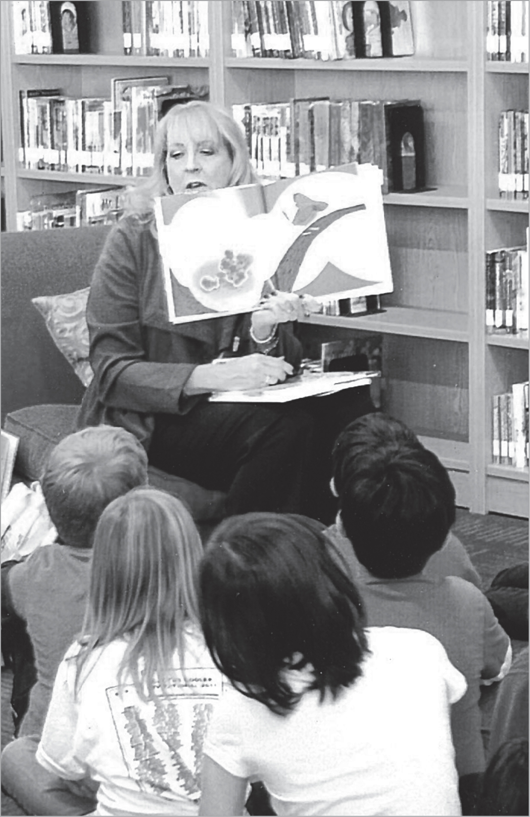 Cyndi reading aloud to second graders during Read Across America Day on March 2 - photo 2