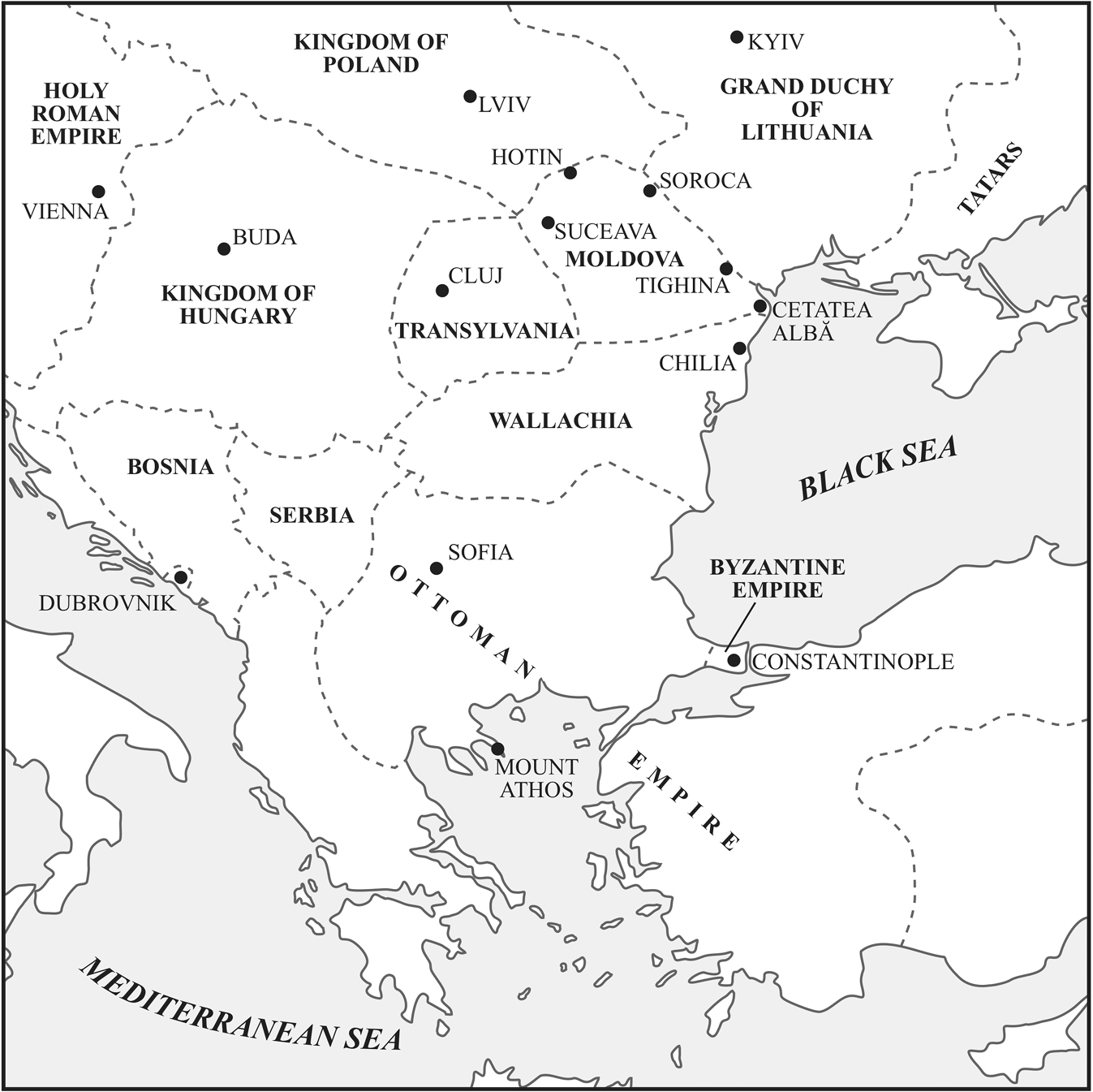 Map 1 Moldova and Its Neighbours in the Early Fifteenth Century Map 2 The - photo 3