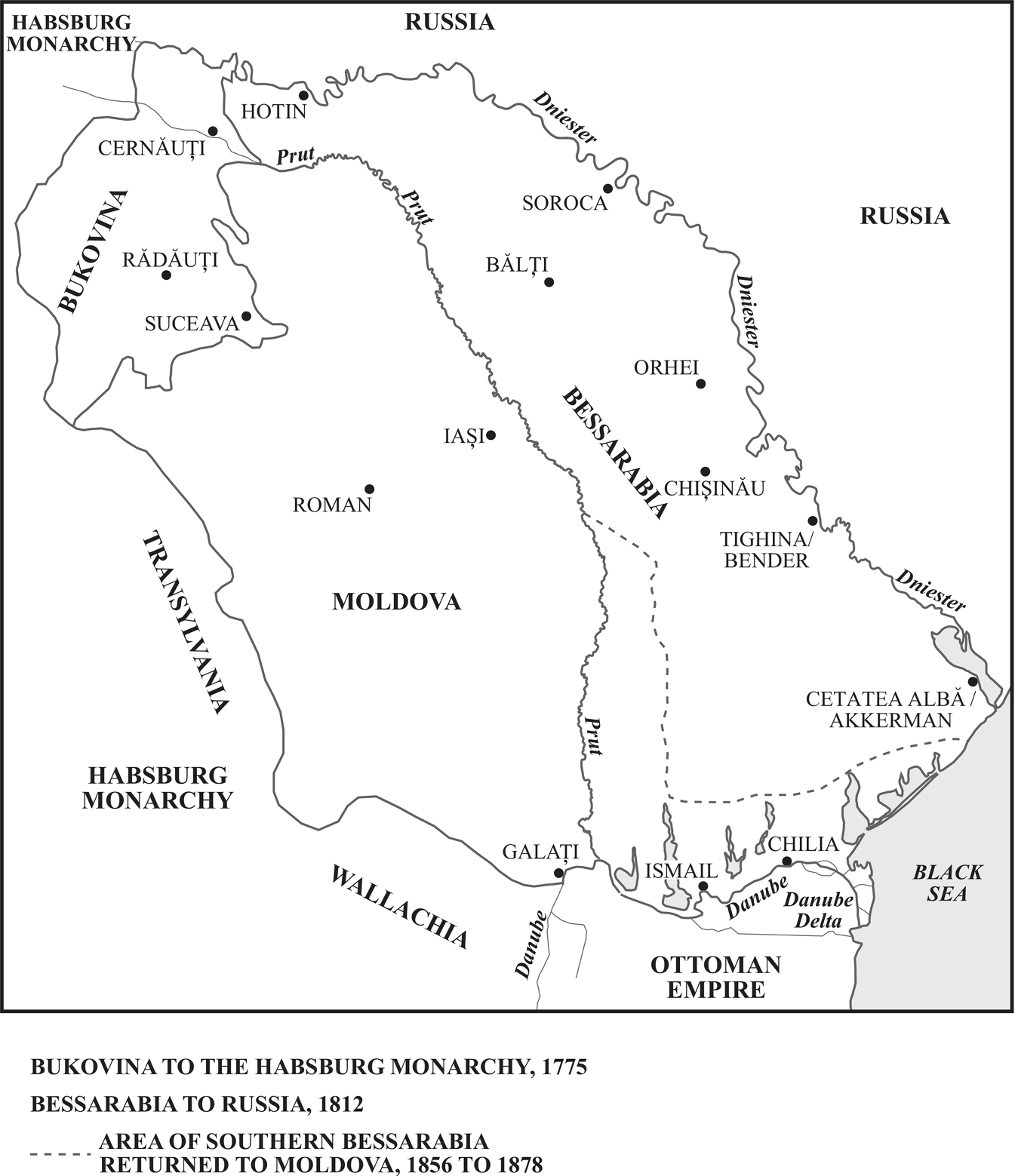 Map 3 The Partition of the Principality of Moldova 1775 and 1812 Map 4 The - photo 5