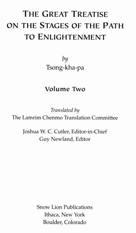 Table of Contents The Lamrim Chenmo Translation Committee Jos Ignacio - photo 1