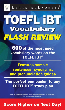 LearningExpress - TOEFL iBT® Vocabulary Flash Review