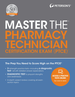 Petersons Master the Pharmacy Technician Certification Exam (PTCE)