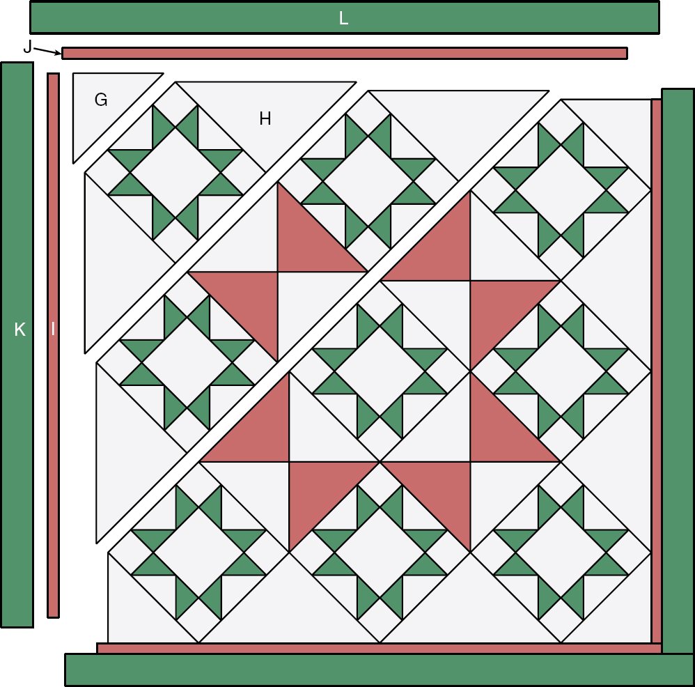 Follow the Star Assembly Diagram 59 59 DESIGN BY WENDY SHEPPARD QUILTED BY - photo 14