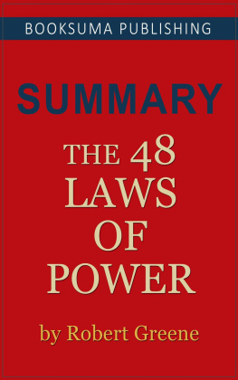 BookSuma Publishing Summary of The 48 Laws of Power by Robert Greene