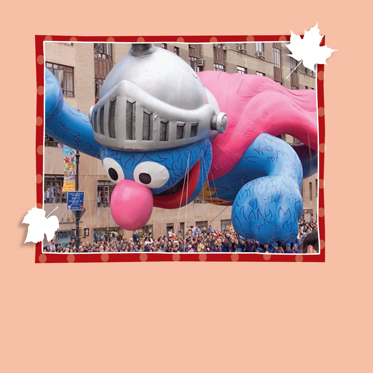 There is a big Thanksgiving Day parade in New York City It has many large - photo 25