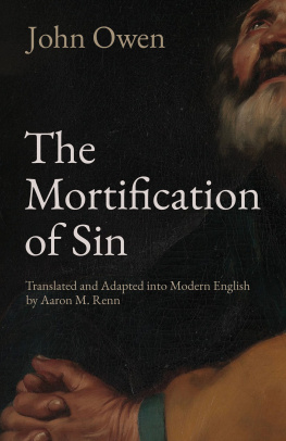 John Owen - The Mortification of Sin