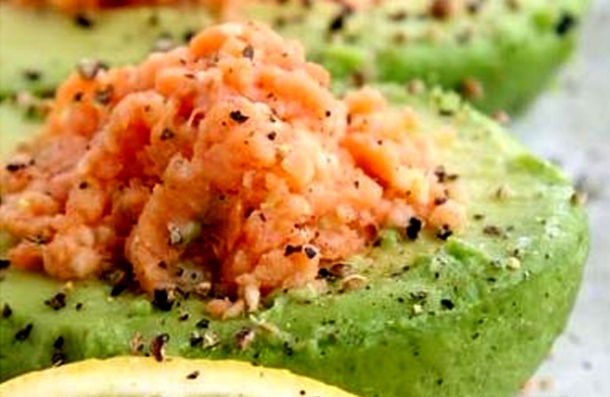 Serves 2 Ingredients 2 ounces of smoked salmon 1 large avocado 1 - photo 1