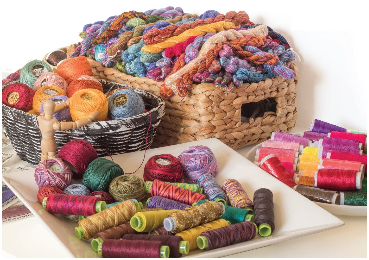 Selection of hand embroidery threads Threads Using a variety of threads can - photo 8