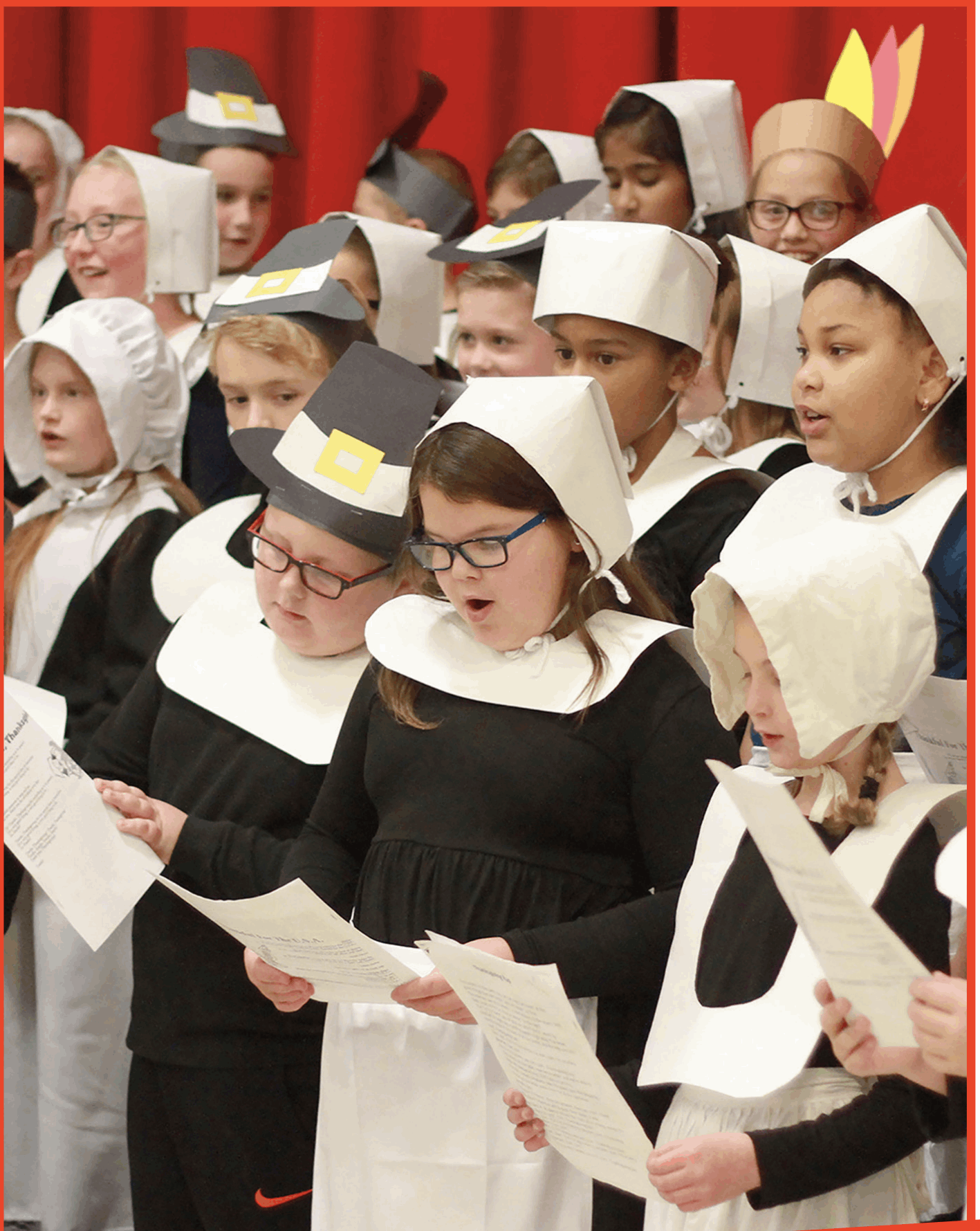 Schoolchildren across the country perform traditionalThanksgiving programs each - photo 6