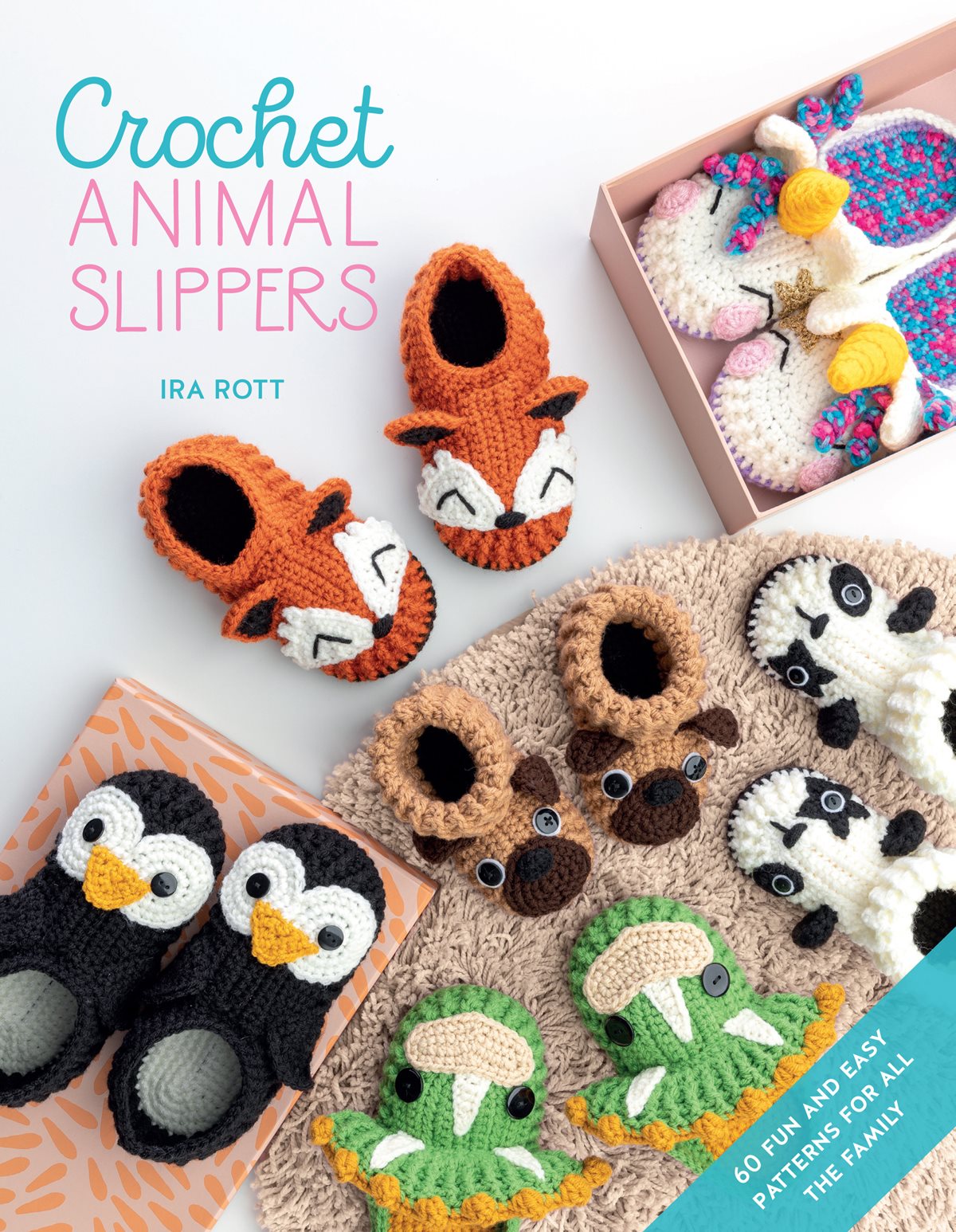 Crochet ANIMAL SLIPPERS IRA ROTT wwwdavidandcharlescom Size - photo 1