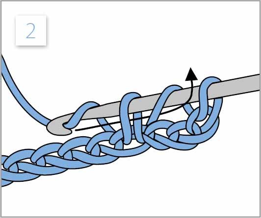 Draw yarn through again and through two of the three loops on the hook Draw - photo 17