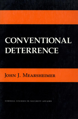 John J. Mearsheimer - Conventional Deterrence