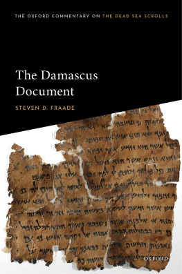 Steven D. Fraade - The Damascus Document