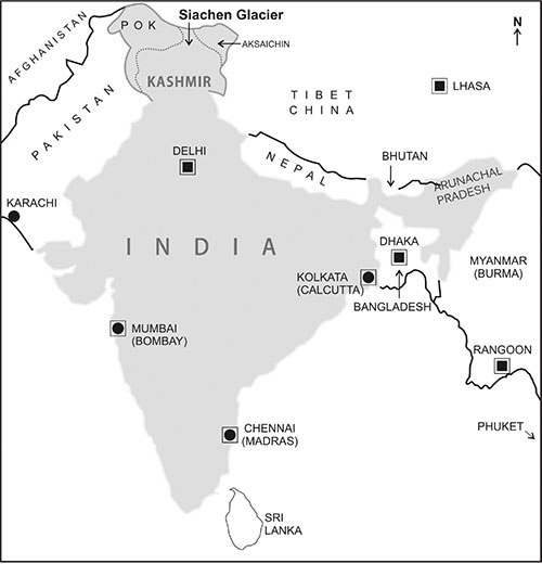 Siachen glacier in relation to India and the neighbouring countries All maps - photo 3