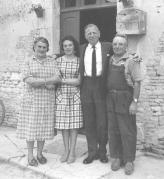 Outside the Lairs farmhouse on a later visit Marie Lair Ginette Lair their - photo 18