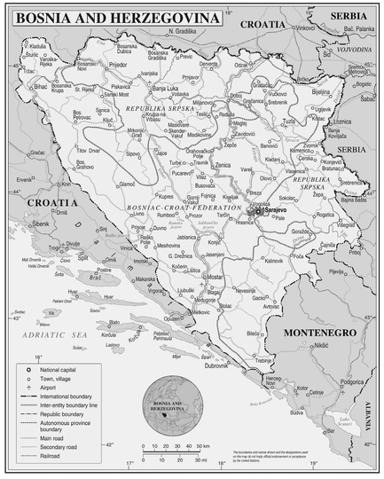 Map 1 Bosnia and Herzegovina For the sake of brevity the full name of - photo 3