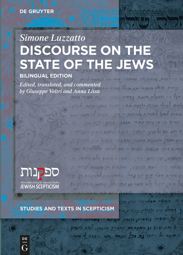 Simone Luzzatto Discourse on the State of the Jews Studies and Texts in - photo 1