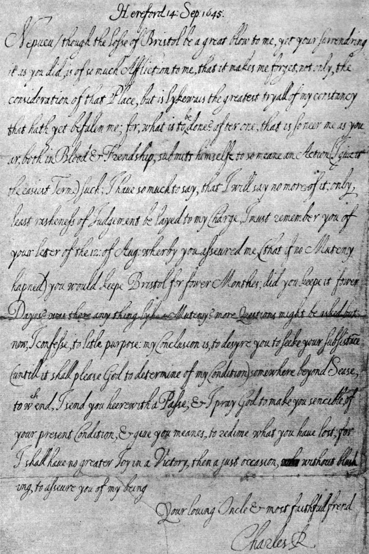 KING CHARLES PRINCE RUPERT AND THE CIVIL WAR FROM ORIGINAL LETTERS EDITED BY - photo 2