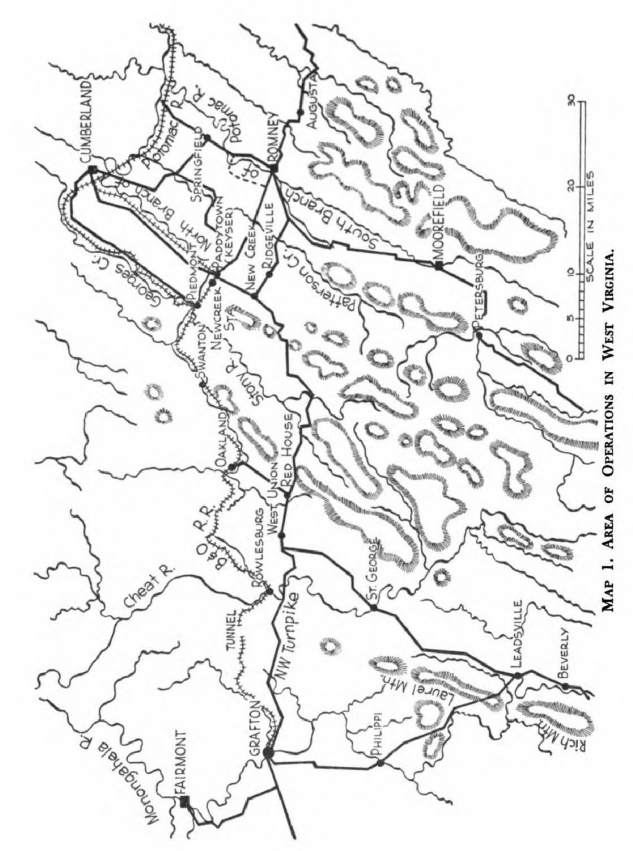 MAP 1 AREA OF OPERATIONS IN WEST VIRGINIA 1OUR FIRST CAMPAIGN IT IS - photo 3