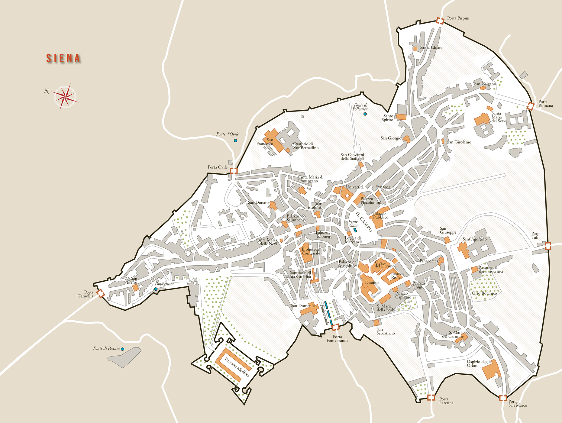 Maps Isambard Thomas Siena is one of the best loved cities in Italy in - photo 7