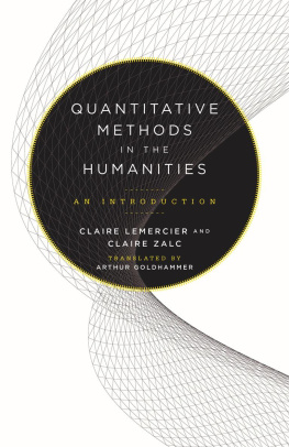 Claire Lemercier - Quantitative Methods in the Humanities: An Introduction