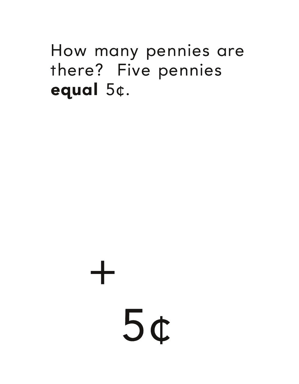 How many pennies are there Five pennies equal equal - photo 14