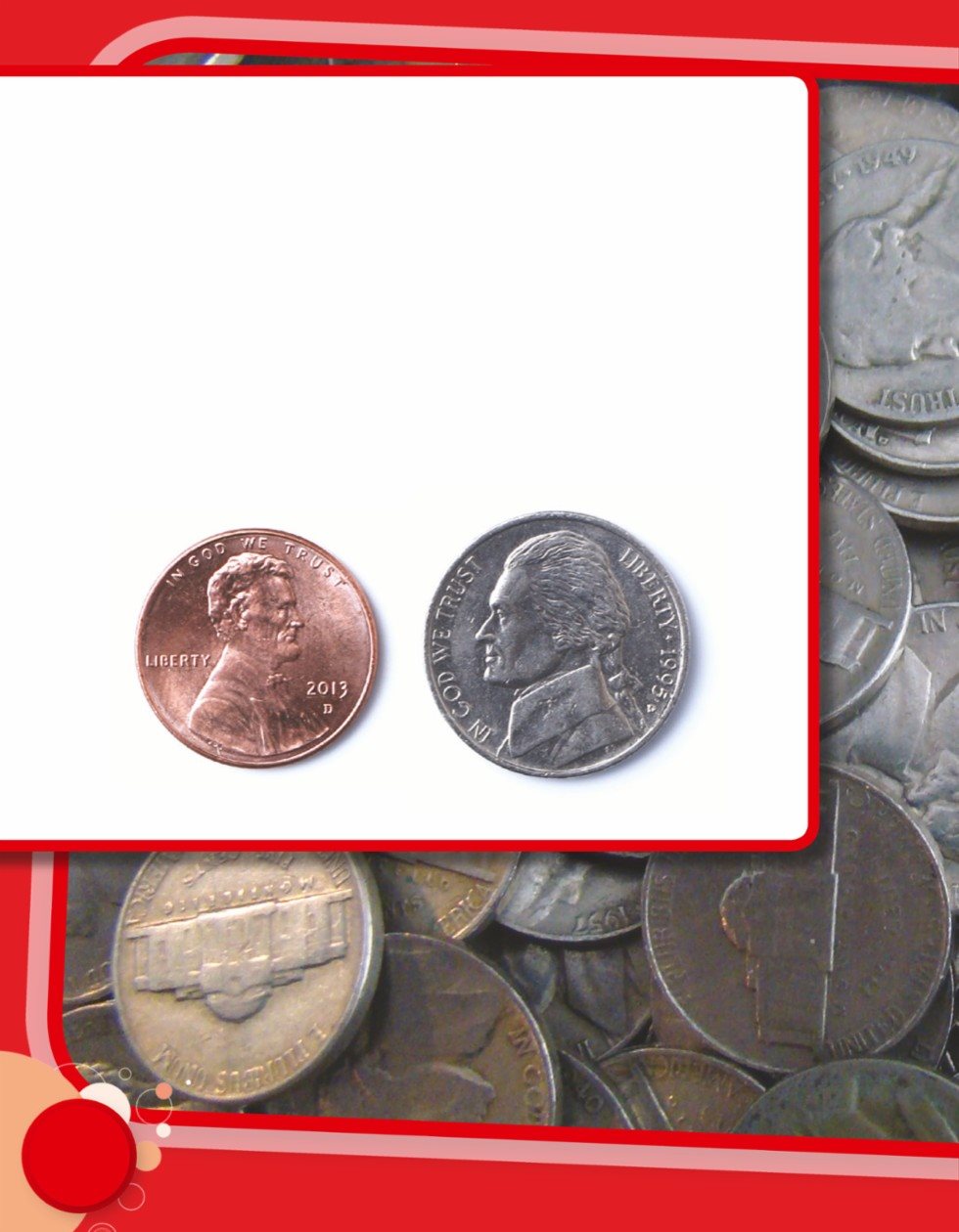 Nickels The next coin is a nickel It is larger in size than a pen - photo 15