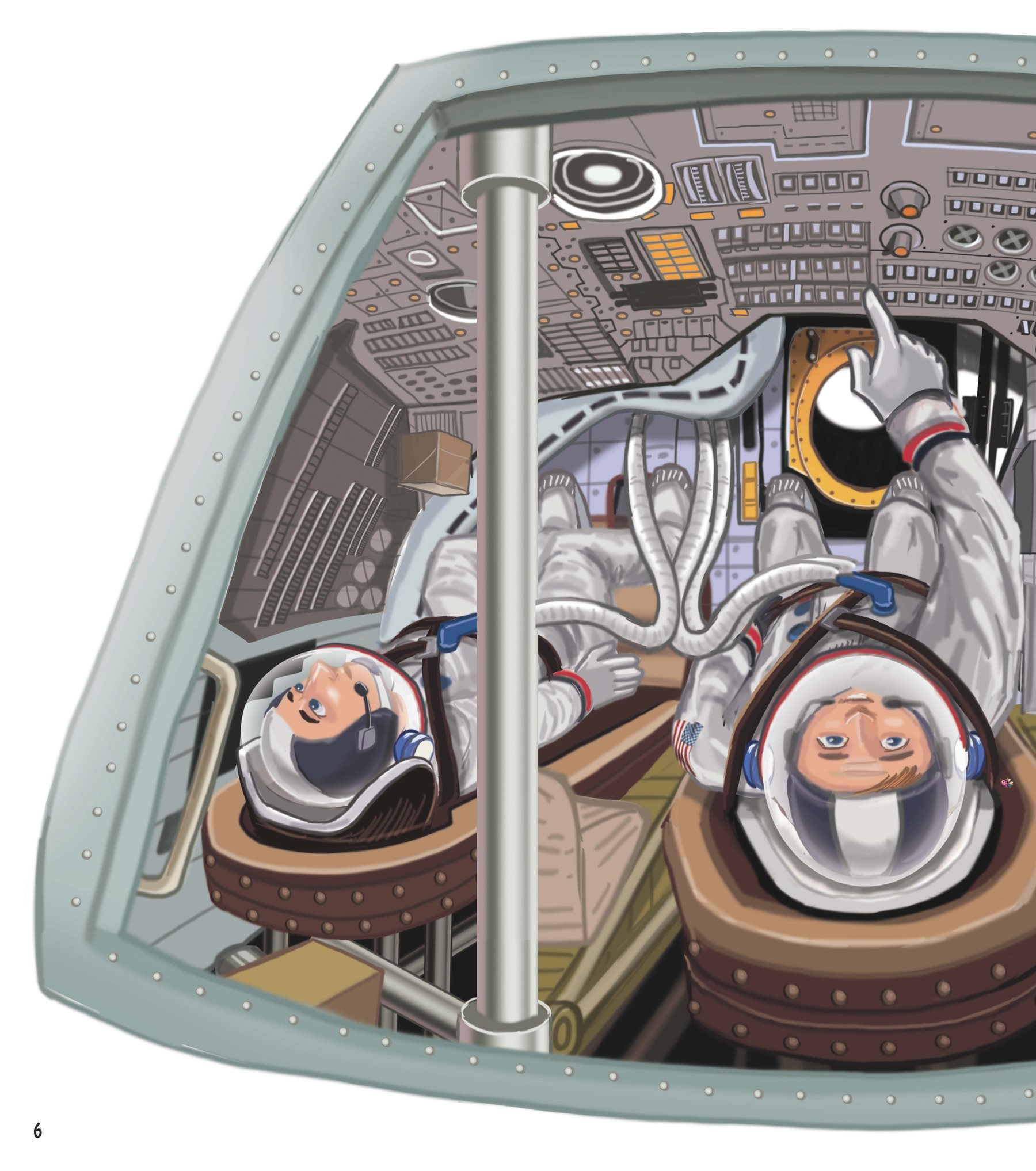 We slipped inside the command module also known as Co lu m bi a It was a - photo 7