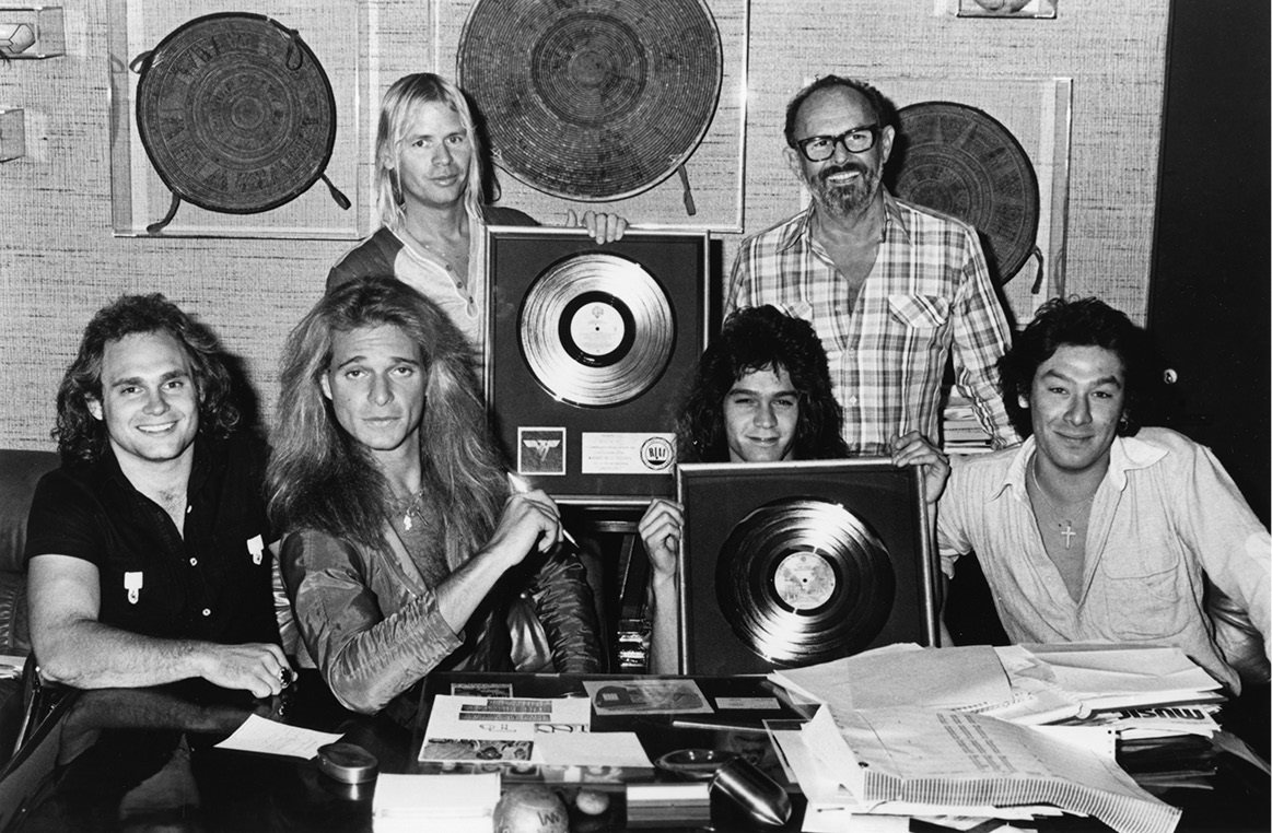 The members of Van Halen and I receive gold record awards for Van Halen II in - photo 3