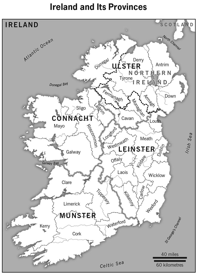 The grey line marks the historic boundaries of Irelands four counties of - photo 3