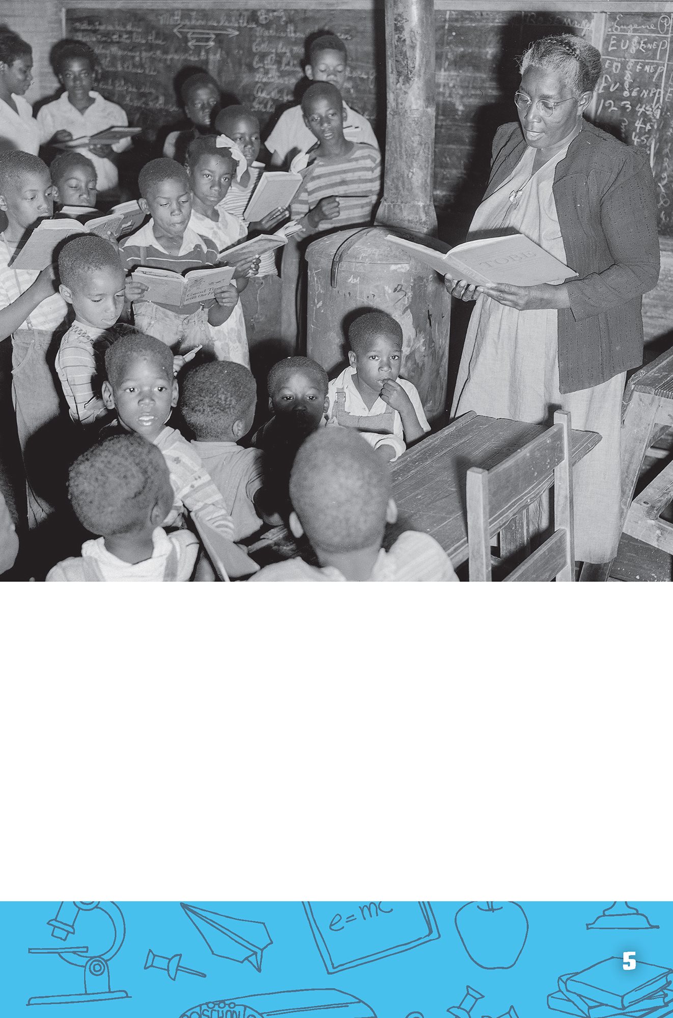 Students attend a segregated school in Rockmart Georgia in 1950 kept black - photo 7