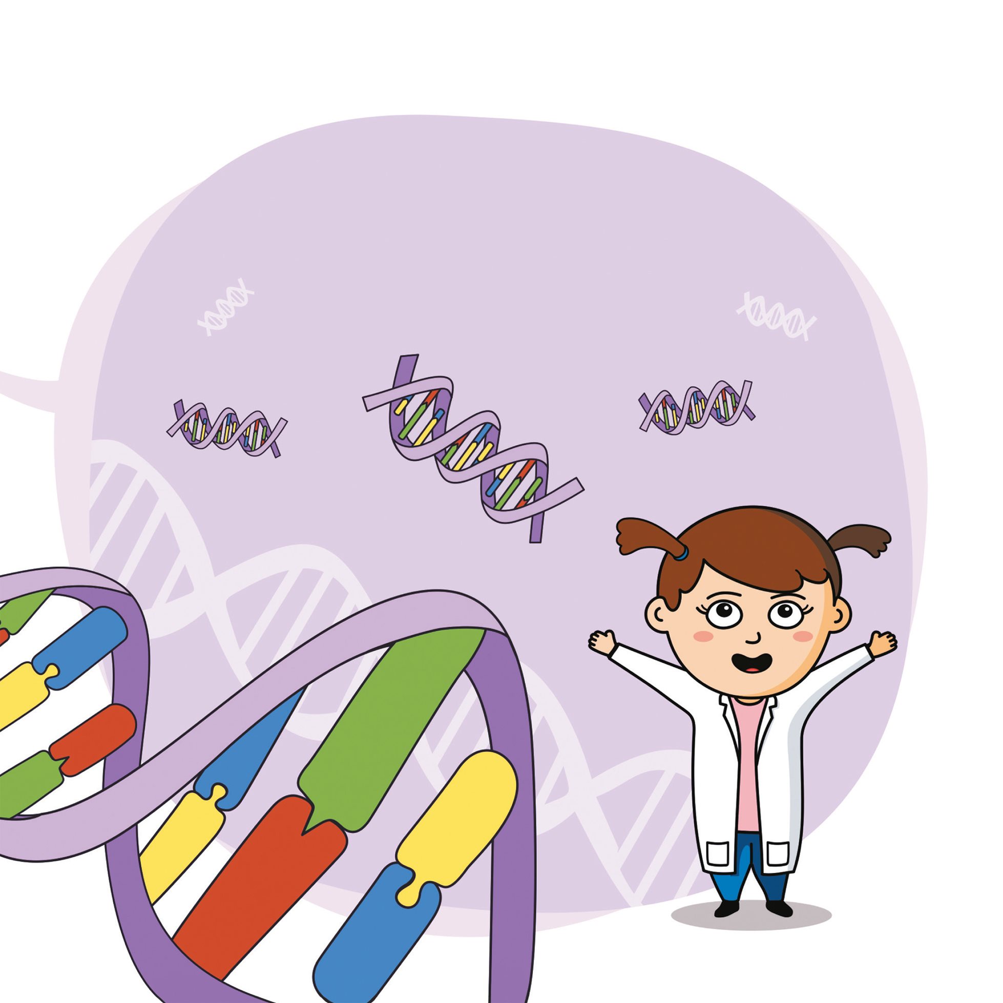 DNA is a very long chain of information formed with short pieces called GENES - photo 11