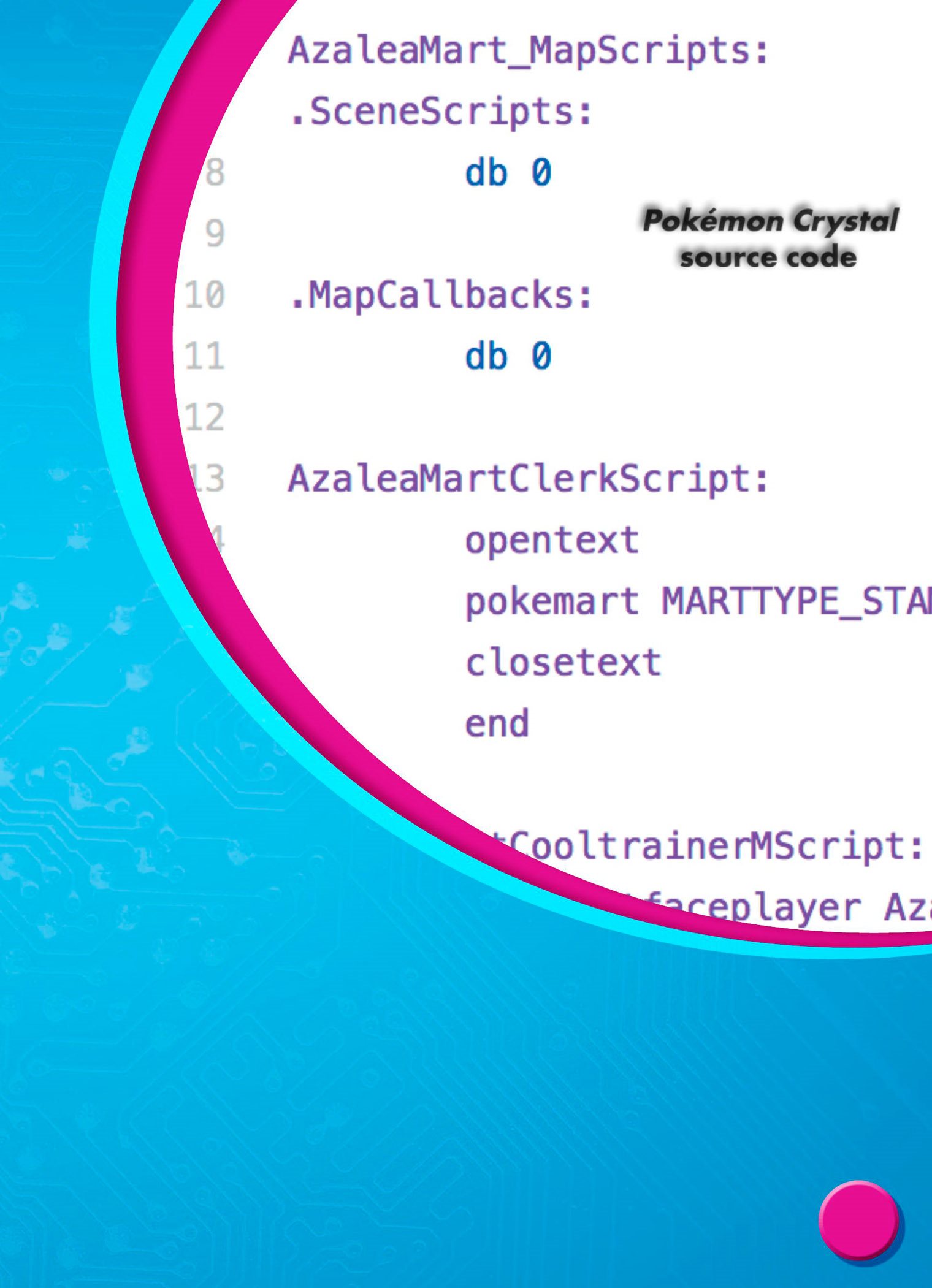 Humans write code in programming languages Pokmon Crystal source code - photo 7