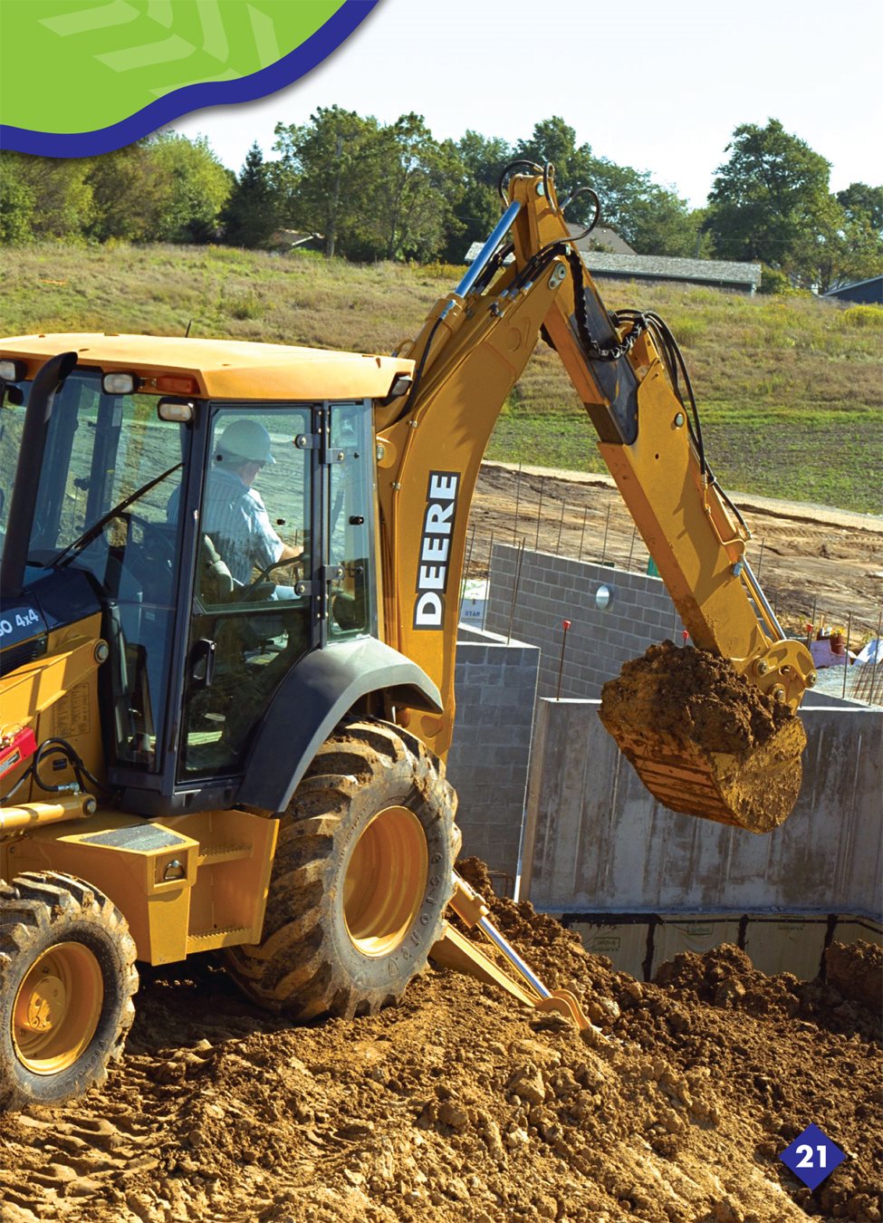 Glossary a metal arm that connects to the backhoe bucket the place where a - photo 26