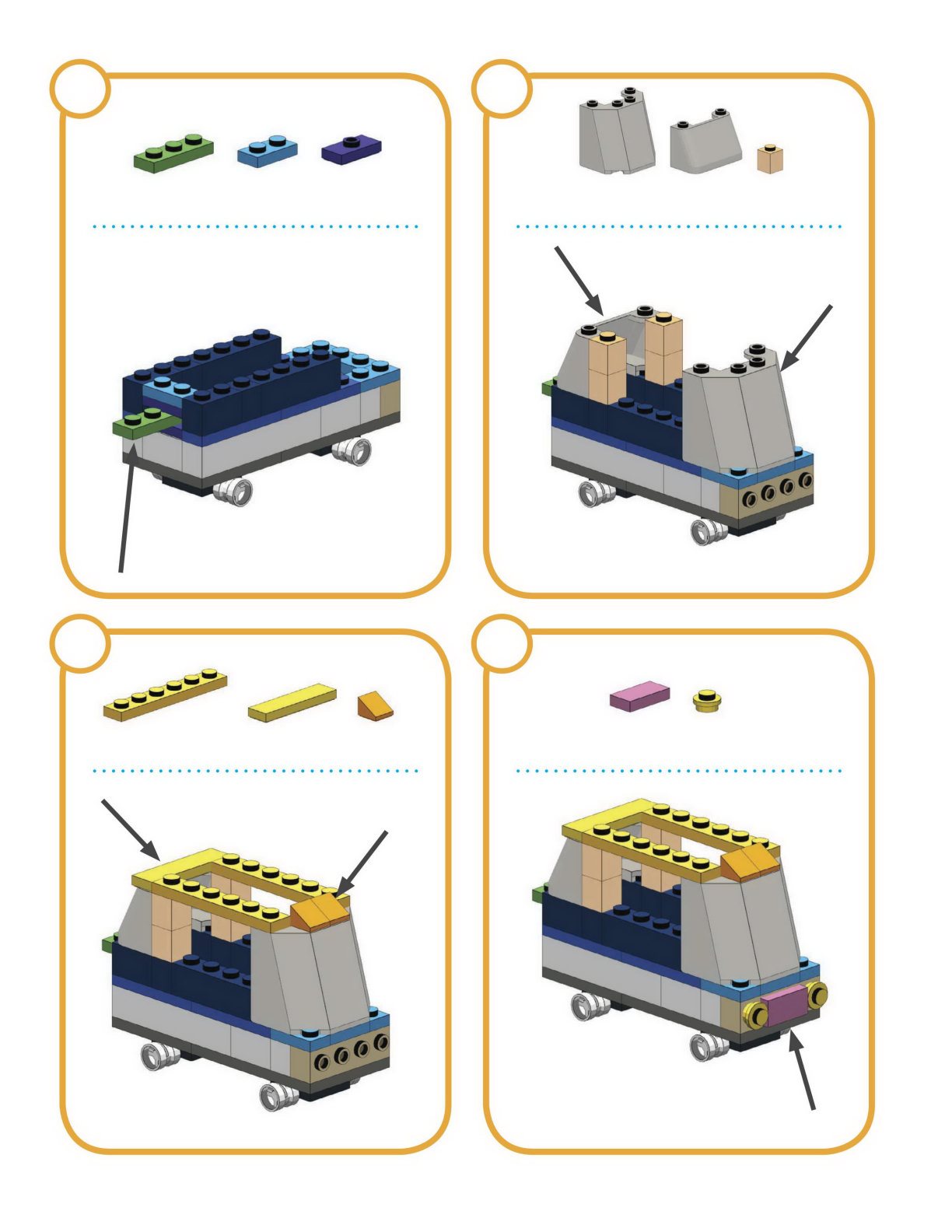 1x 2x 1x 1x 2x 2x 1x 1x 4x 1x 1x Build th e Green Coach 2x - photo 11