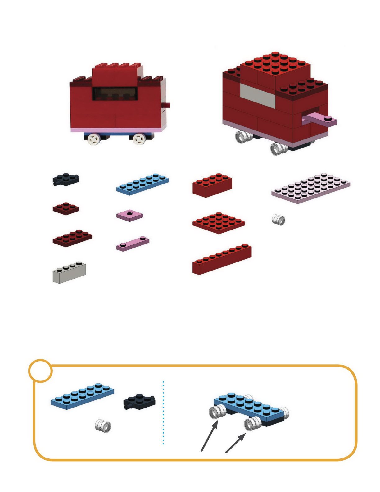 Build th e Caboose 2x 1x 2x 2x 1x 1x 1x 8x 1x 2x 1x 4x - photo 18