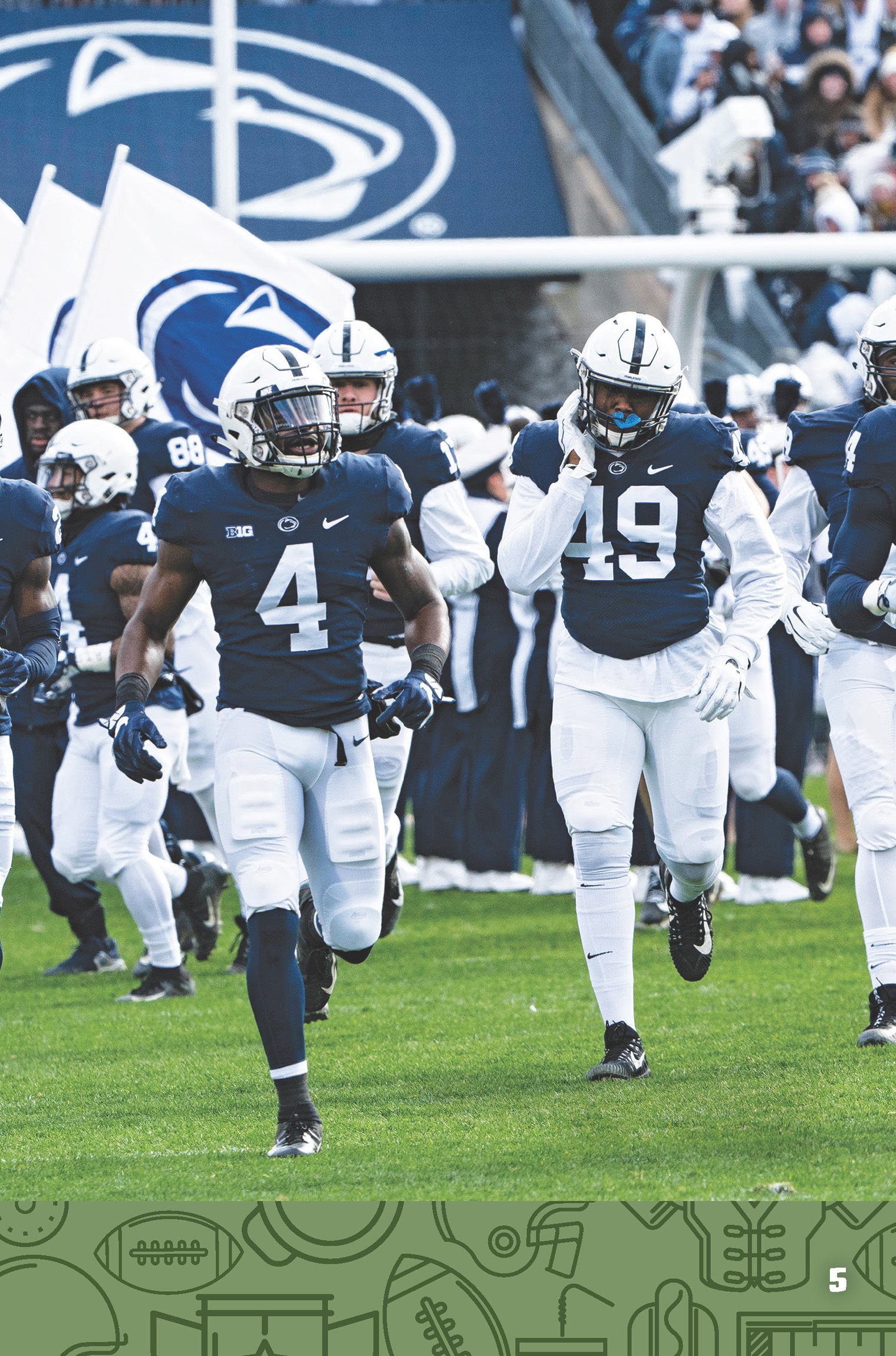 Penn State players take the field before a 2018 game Alabama fans cheer on - photo 7