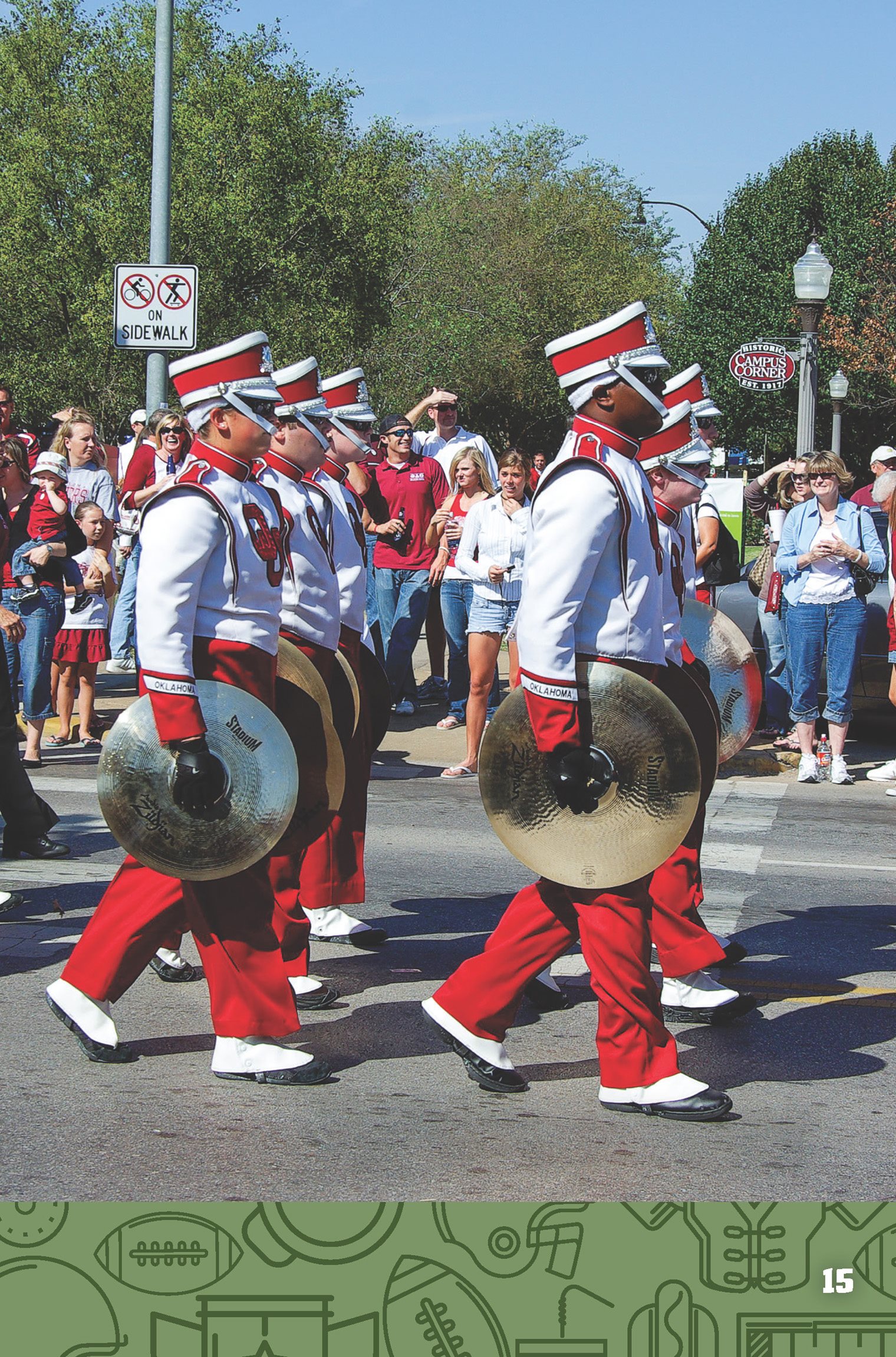 The Oklahoma marching band impresses the crowd at the homecoming parade - photo 17