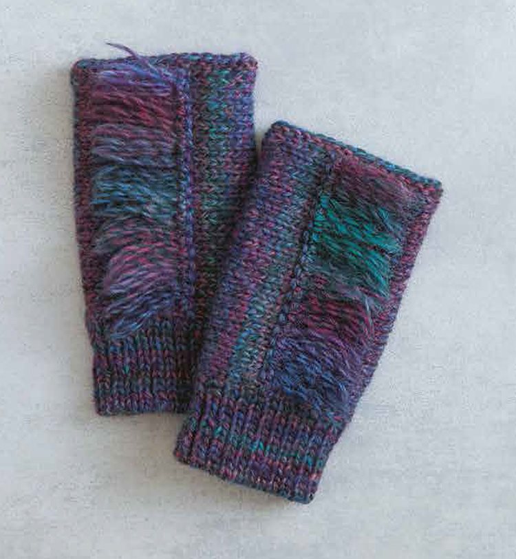 R Flower Mitts The colorful and textural flower pattern keep knitting engaging - photo 23